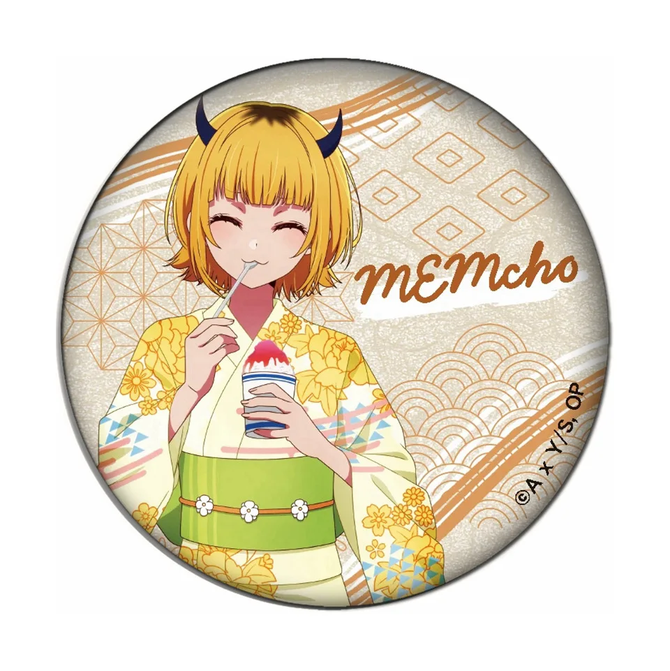 58MM Anime Akuamarin Ai Safety Buckle Costumes Badge Hoshino Rubii Multiple Style Exclusive Design Accessories Limited Edition