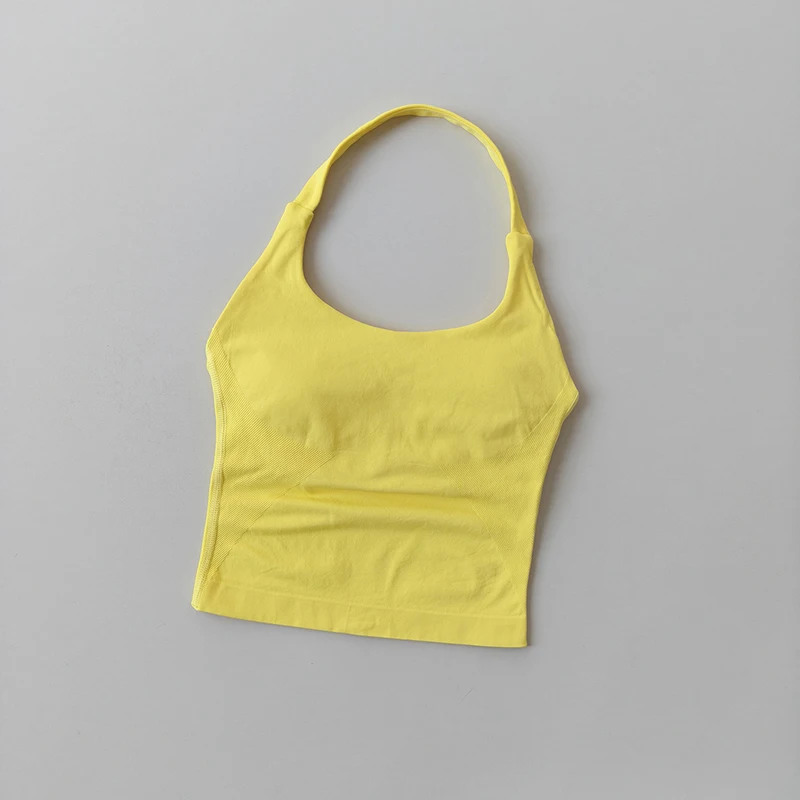 Halter yogavest, schokbestendig hardloopsporten, sportondergoed met hoge sterkte, fitness, pilates jarretel, mooie rug, herfst