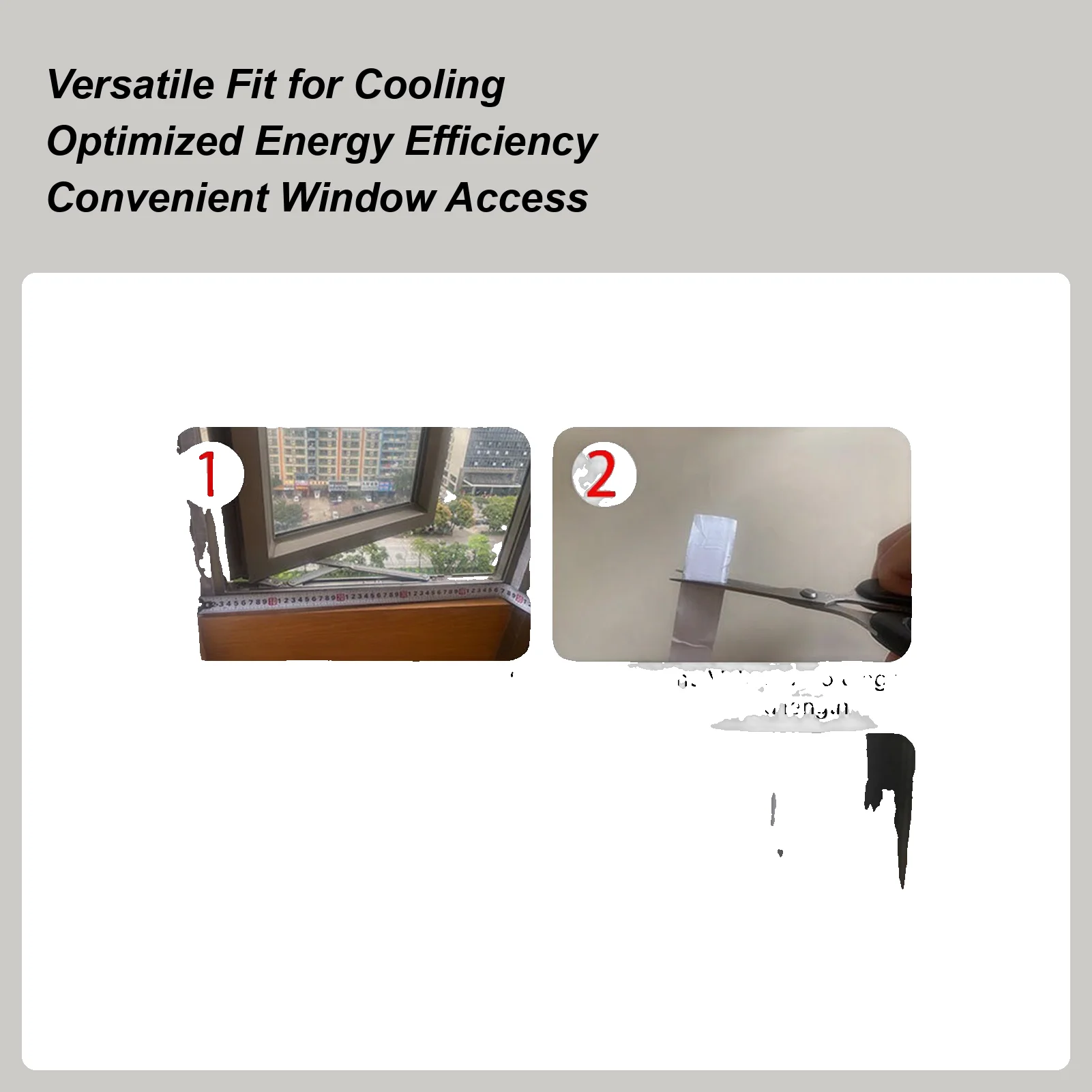 Portable Air Conditioner Window Seal Casement AC Window Vent Seal Kit Stop Air Exchange Air Conditioner Parts For Office Kitchen