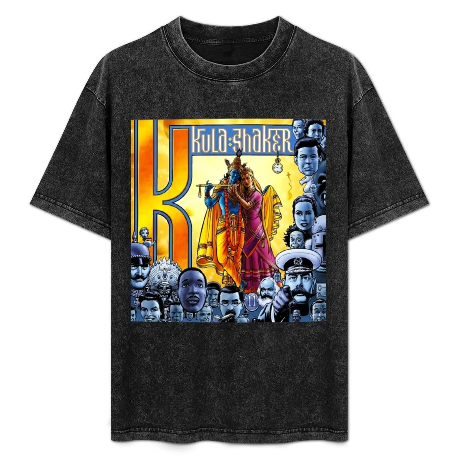 Kula Shaker- K- 7 Tee Shirt T-Shirt Aesthetic clothing Short sleeve tee slim fit t shirts for men