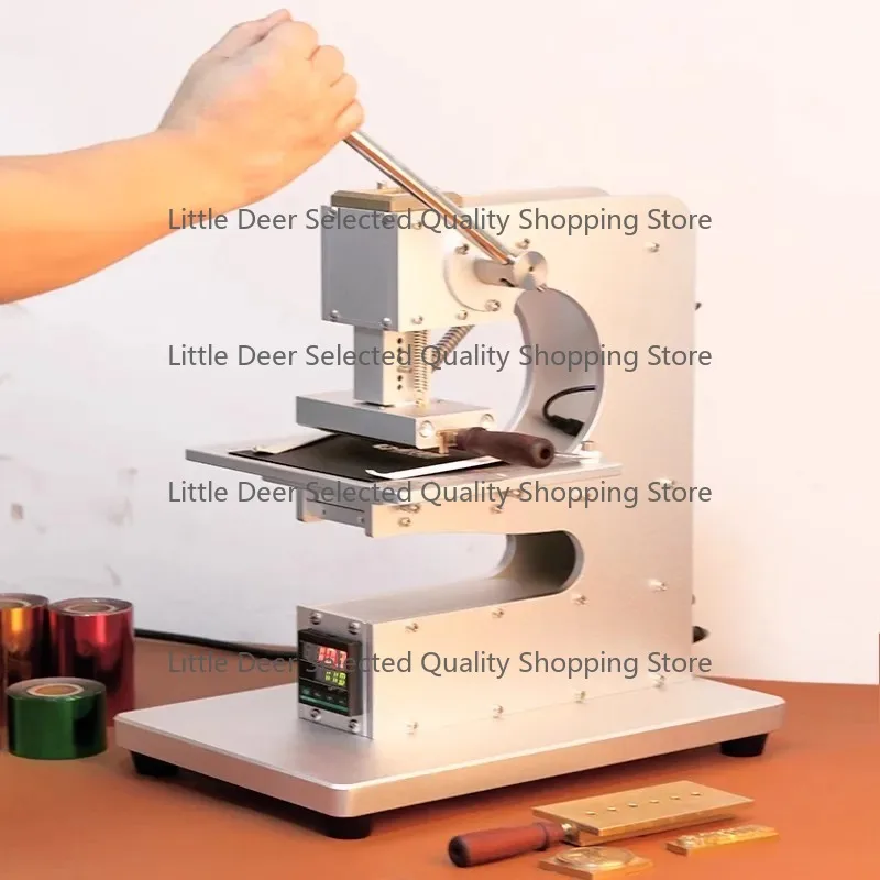 

Golden Leather Embossed Foil Hot Stamping Machine Letter Stamping Machine