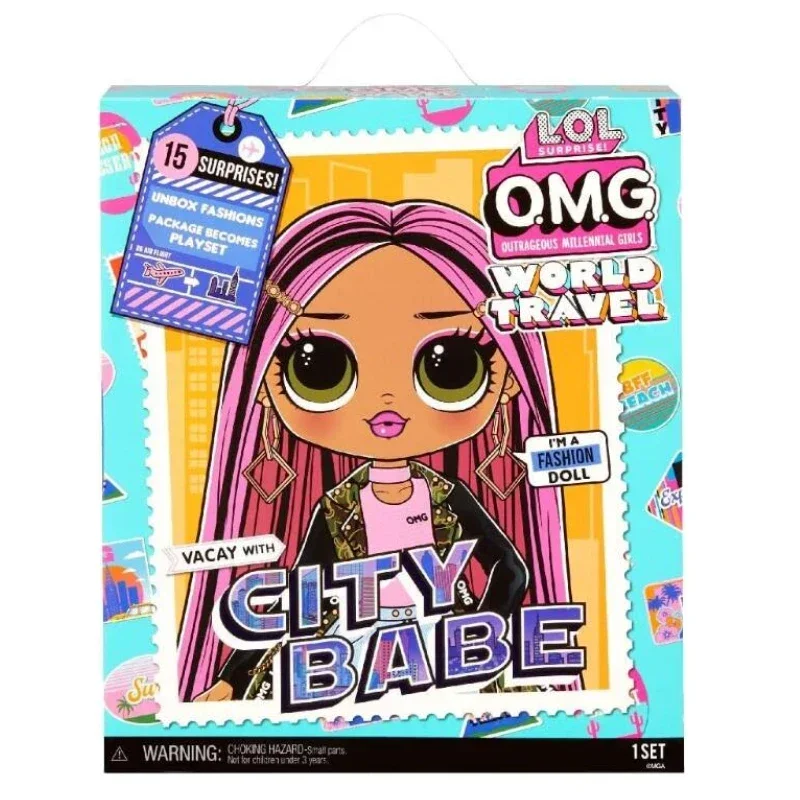 Originele L.O.L. Verrassing! Omg Wereldreizen™City Babe Fashion Pop Reis Accessoires En Herbruikbare Speelset Speelgoed Vakantie Geschenken