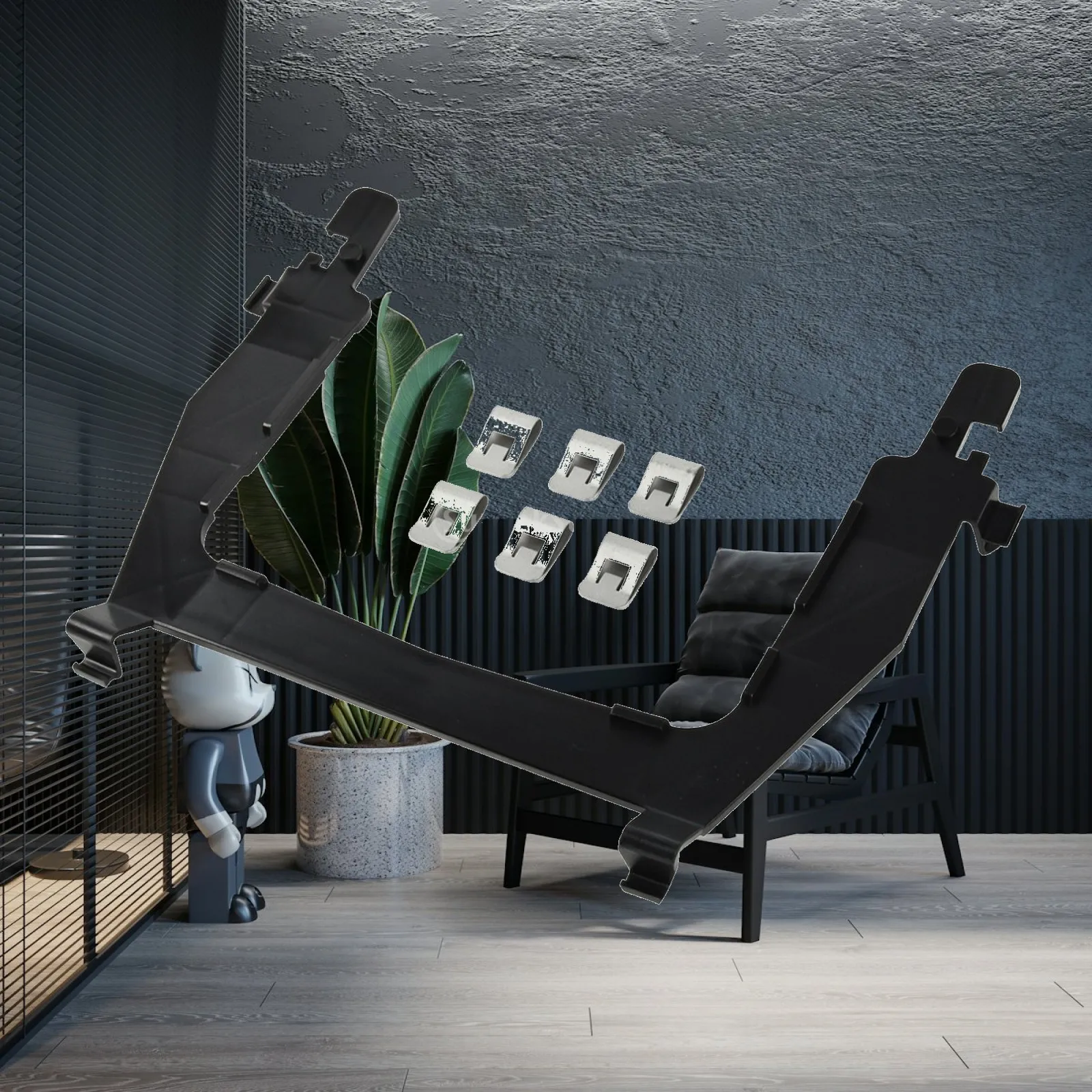 Seat-Back Panel with Mounting Clips Automotive Seat-Back Panel Defensive High-Density for Mechanics