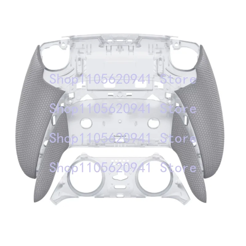 VV For PS5 DSE DualSense Edge Elite Controller BEYOND-ARC Two-color Rubber Grips Decor Back Housing Replacement Mod Set
