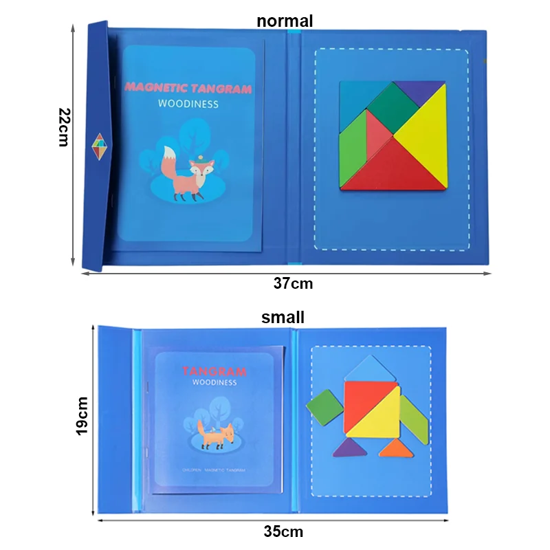 Puzzles Tangram Magnétiques 3D Pour Enfants - Jeux De Voyage Éducatifs Dès 1 An, Activités Avion Et Voiture