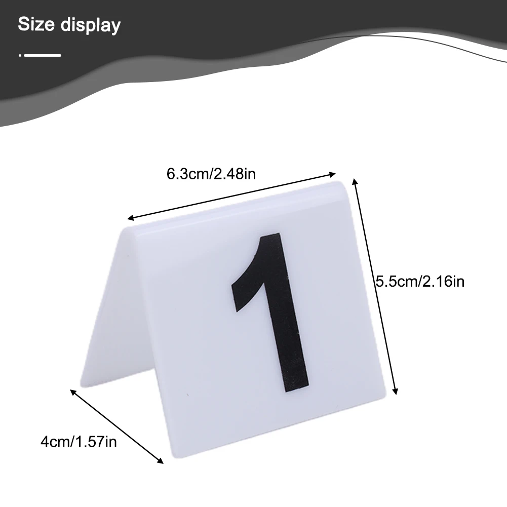 Elegant Acrylic Table Number Signs Designed for Efficiency in Restaurant Settings Easy to Maintain and Display