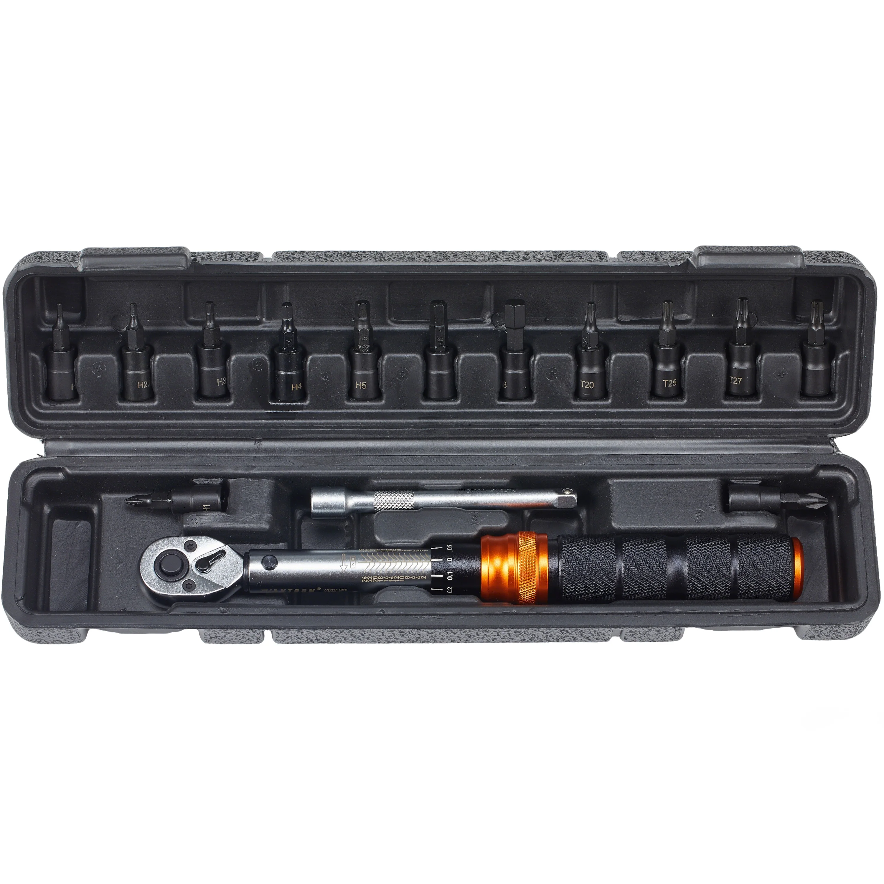 Waxtron 15 Stuks Fiets Momentsleutel Set 1-25N.m 1/4 ''Torque Spanner Professionele Voor Fiets Motorfiets Reparatie Kit Handgereedschap