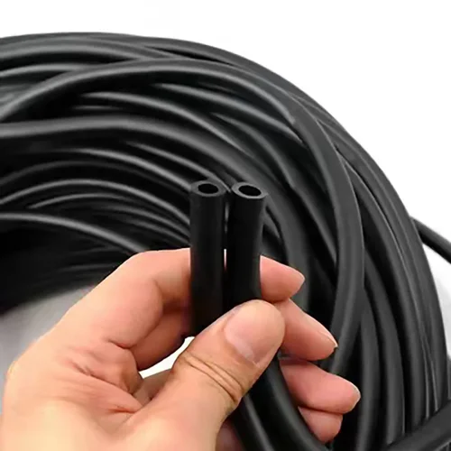 Imagen 2 del producto Tubo resistente al aceite, tubo de silicona negro de 1M, manguera de goma Flexible de 3 ~ 38mm, tubo de presión multiusos grueso resistente al calor