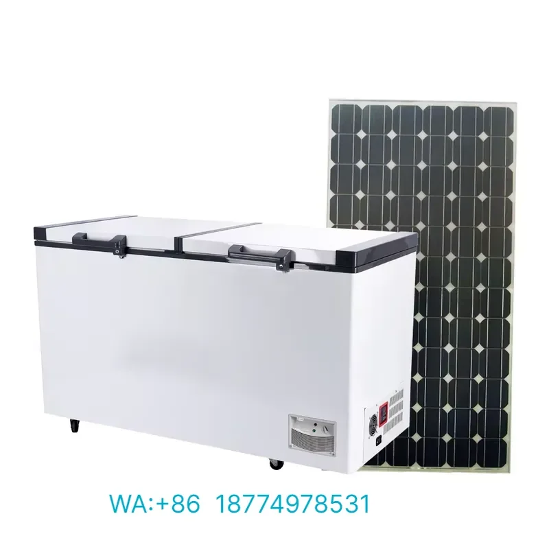 for Leading Technology Solar Freezer Double Thick Top Open Door 508 Litres with Solar System Dc 12 24V Freezer off Grid