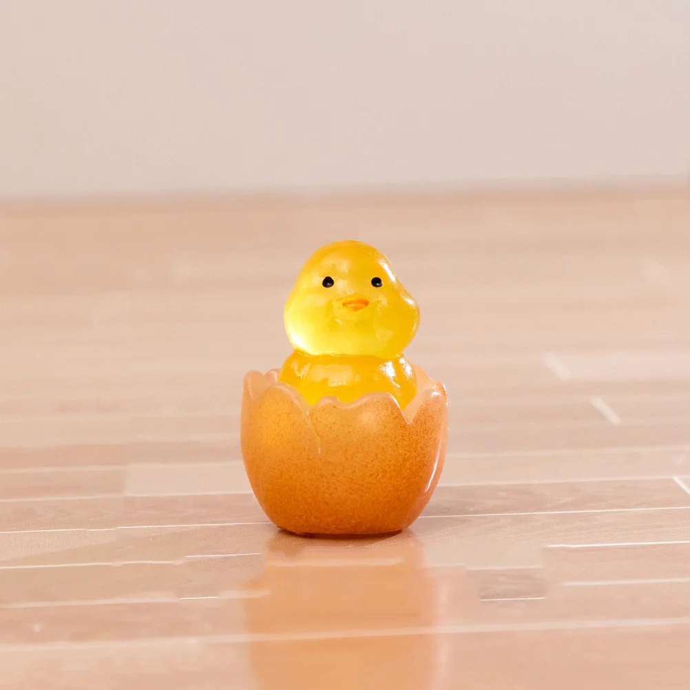 

Vaguelly 10pcs Landscape Animals Resin Chick Garden Decor Bonsai Statue Miniature Toy for Terrarium