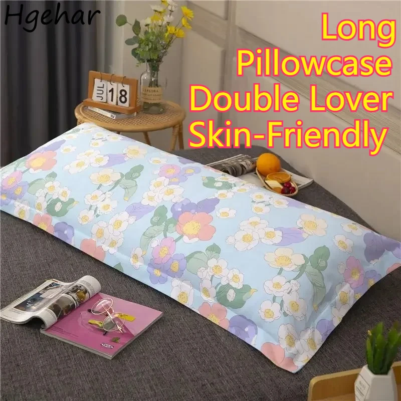 

Длинная наволочка с принтом в стиле «Двойная любовь», приятный для кожи мягкий материал, комфортный комплект постельного белья для дома на все сезоны