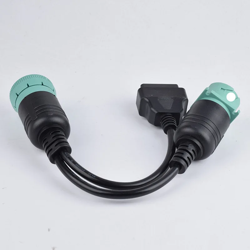 9 Pin To OBD2 16PIN Interface Truck Y Cable Adapter  J1939 9pin OBD Adapter cable Car Scanner Auto OBDII Y Splitter Connector