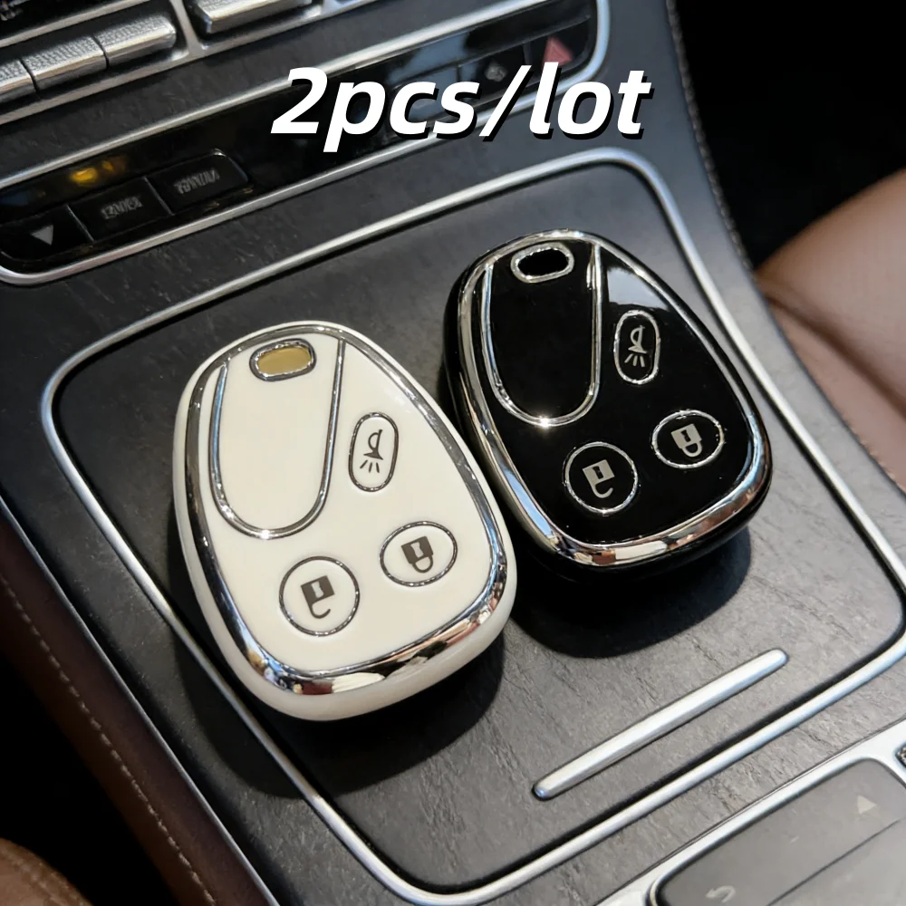 2pcs Car Key Case Covers For Hummer H2 Chevrolet Avalanche Cadillac Escalade 2003 2004 2005 2006 for Buick