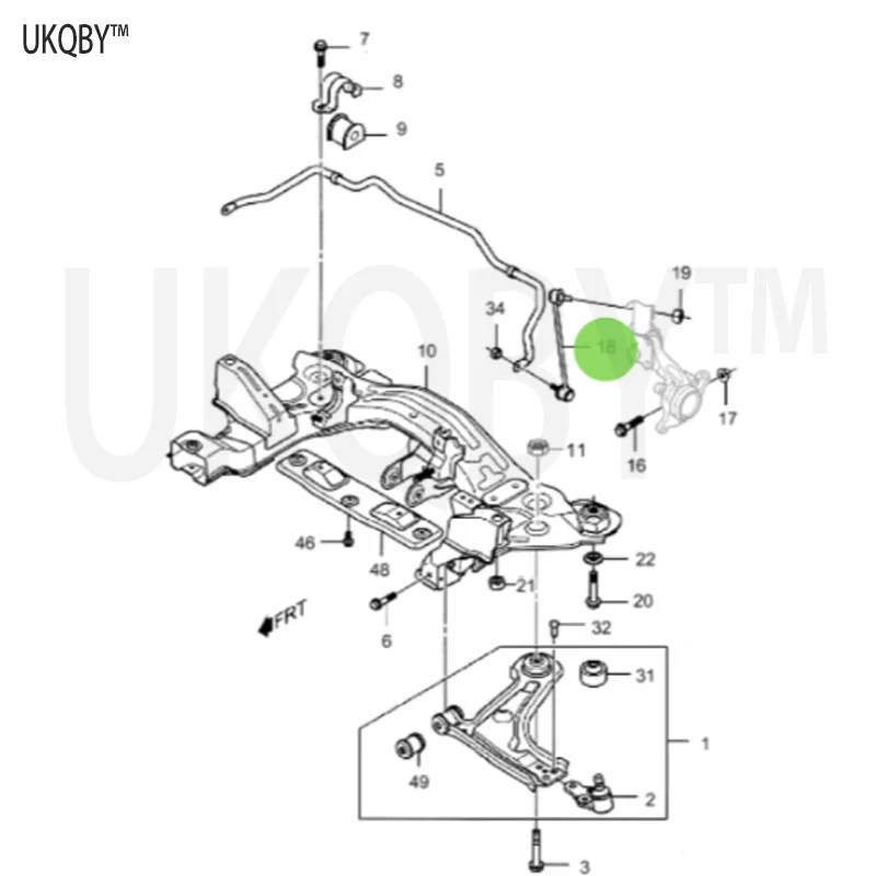 Suitable for Bu ic k Ex ce ll e front and rear parallel bar ball head balance bar ball head front and rear stabilizer bar 04-15/