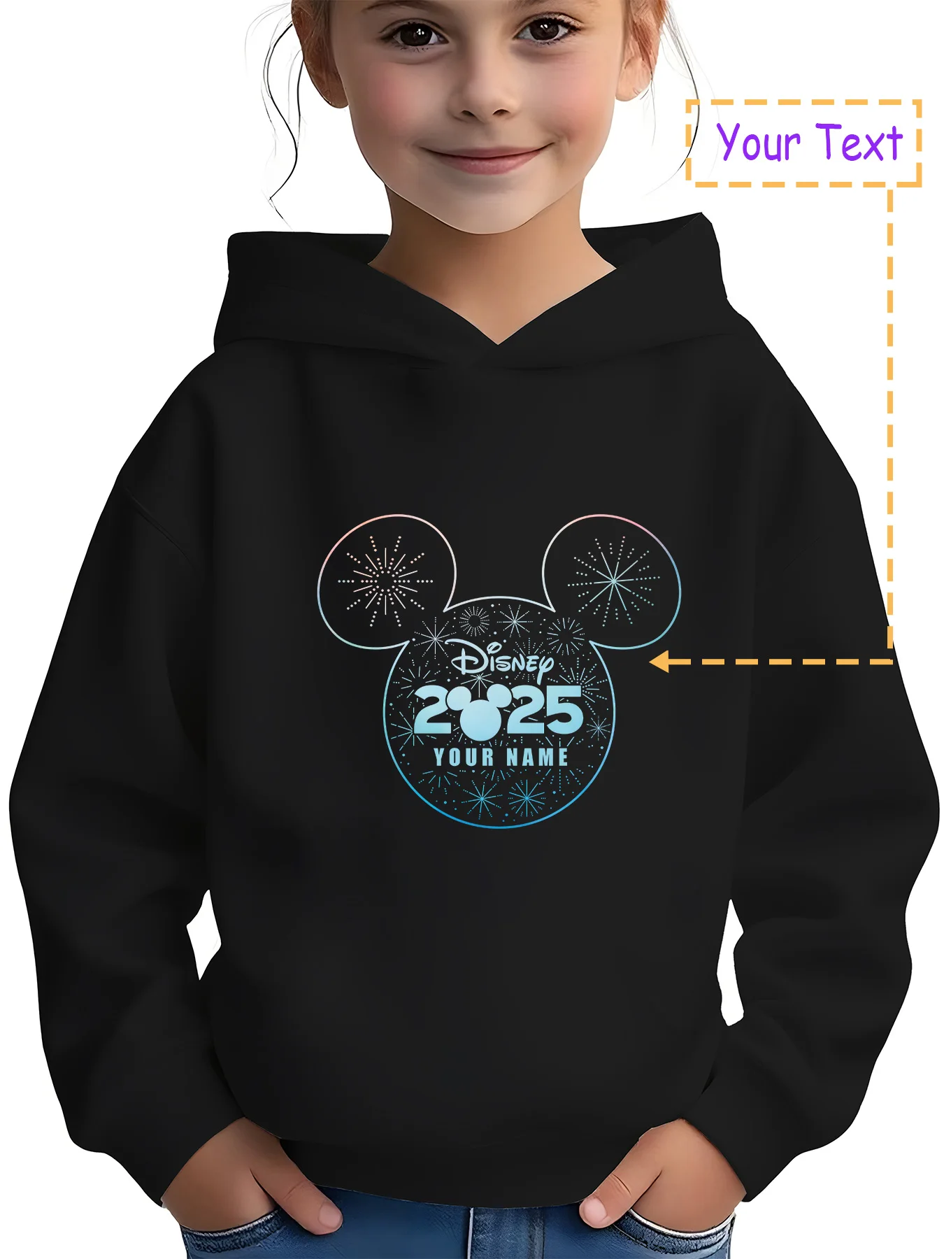 

MINISO 2025 Disney Hoodie - 2025 exclusive Mickey head design, the best choice for New Year and theme park