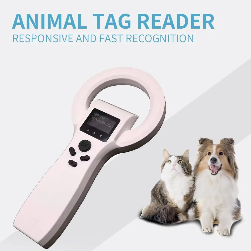 Animal ID Reader Pet Tag Scanner with Bluetooth FDX-A FDX-B HDX AVID Microchip Scanner