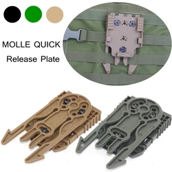 Universal QLS 19 22 Molle Quick Release Plate Gun Holster Platform Adapter Quick Locking System Kit for Hunting Vest Carry