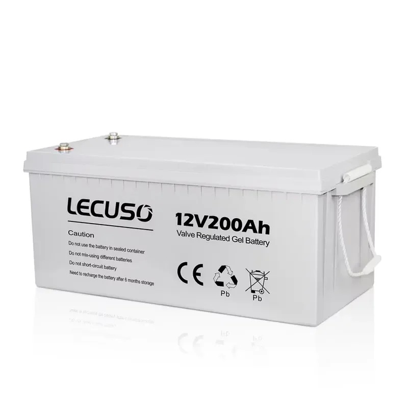 Deep Cycle Gel Battery 12V 24V 96V DC 100Ah 200Ah 250Ah 300Ah Solar Panel Storage Sealed for UPS Application
