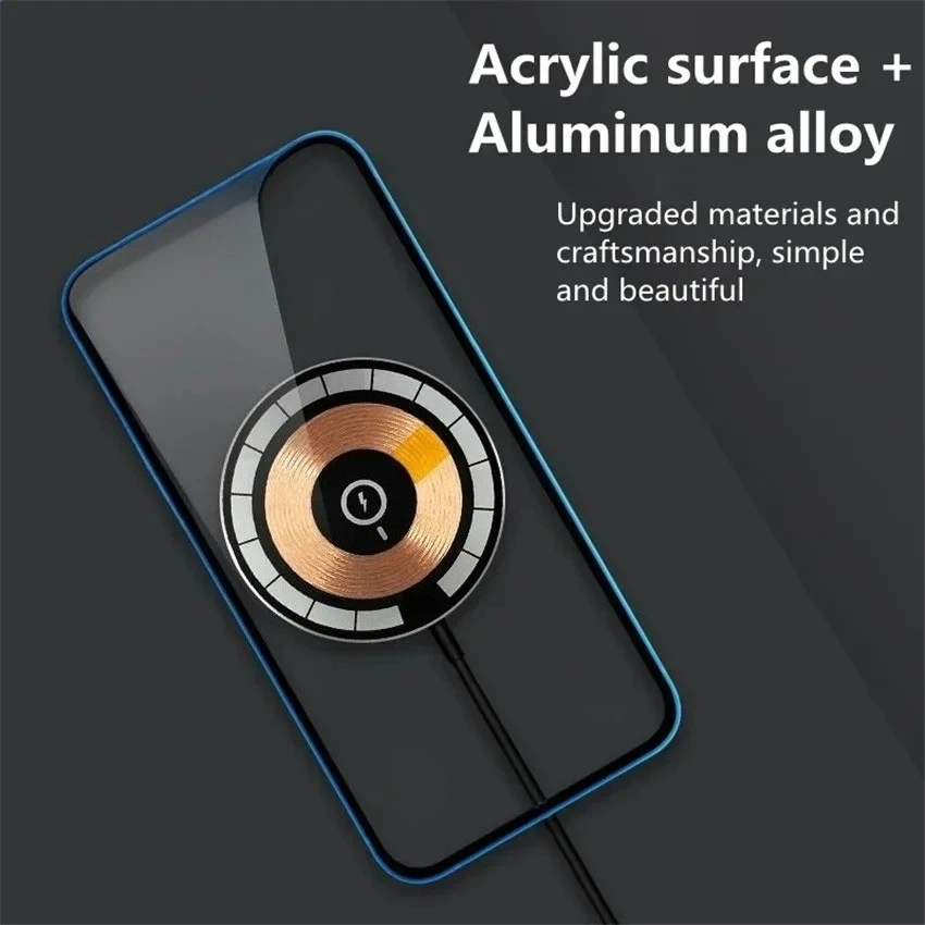 

15W Car In-car Wireless Magnetic Wireless Charger Super Strong Magnetic Attraction Car Charging Accessories for iPhone Samsung