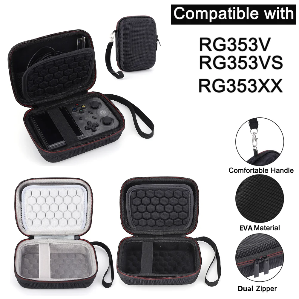 Hard Carrying Case for Anbernic RG35XX/​RG353V/RG353VS Game Console Anti-Scratch Hardshell Case Anti-Drop Portable Storage Bag