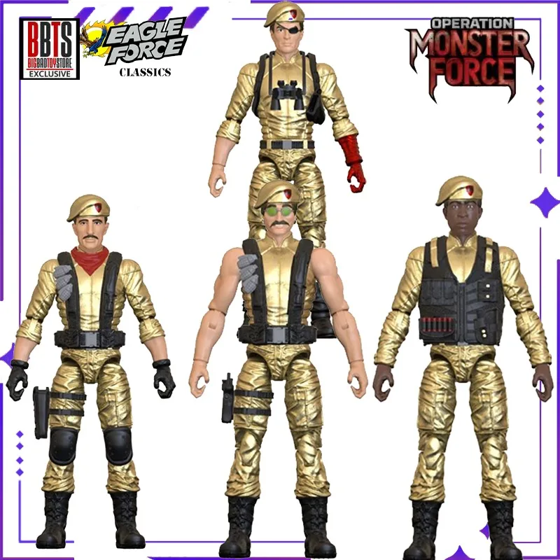 

【 in Stock 】 Fresh Monkey Studio Original Eagle Troops 40th Anniversary 2nd Batch 1/18 Captain General 4-inch Mobile Doll Toy