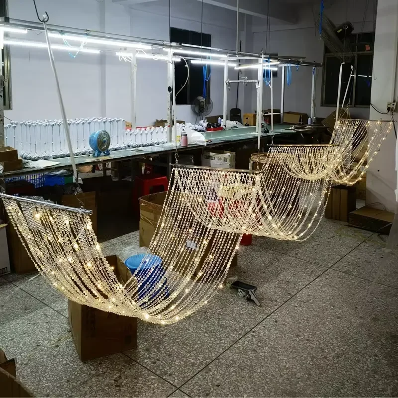 for LT230103 Wedding Christmas Decoration Outdoor LED String Lights 10m Acrylic Garland with Durable LEDs