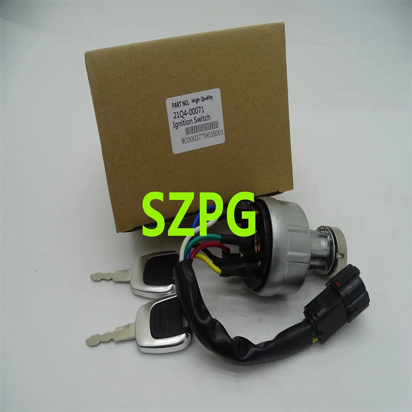 For 21Q4-00071 Ignition Key Assembly Switch 21Q400071 Suitable for Excavators R150 R215 R225 R305