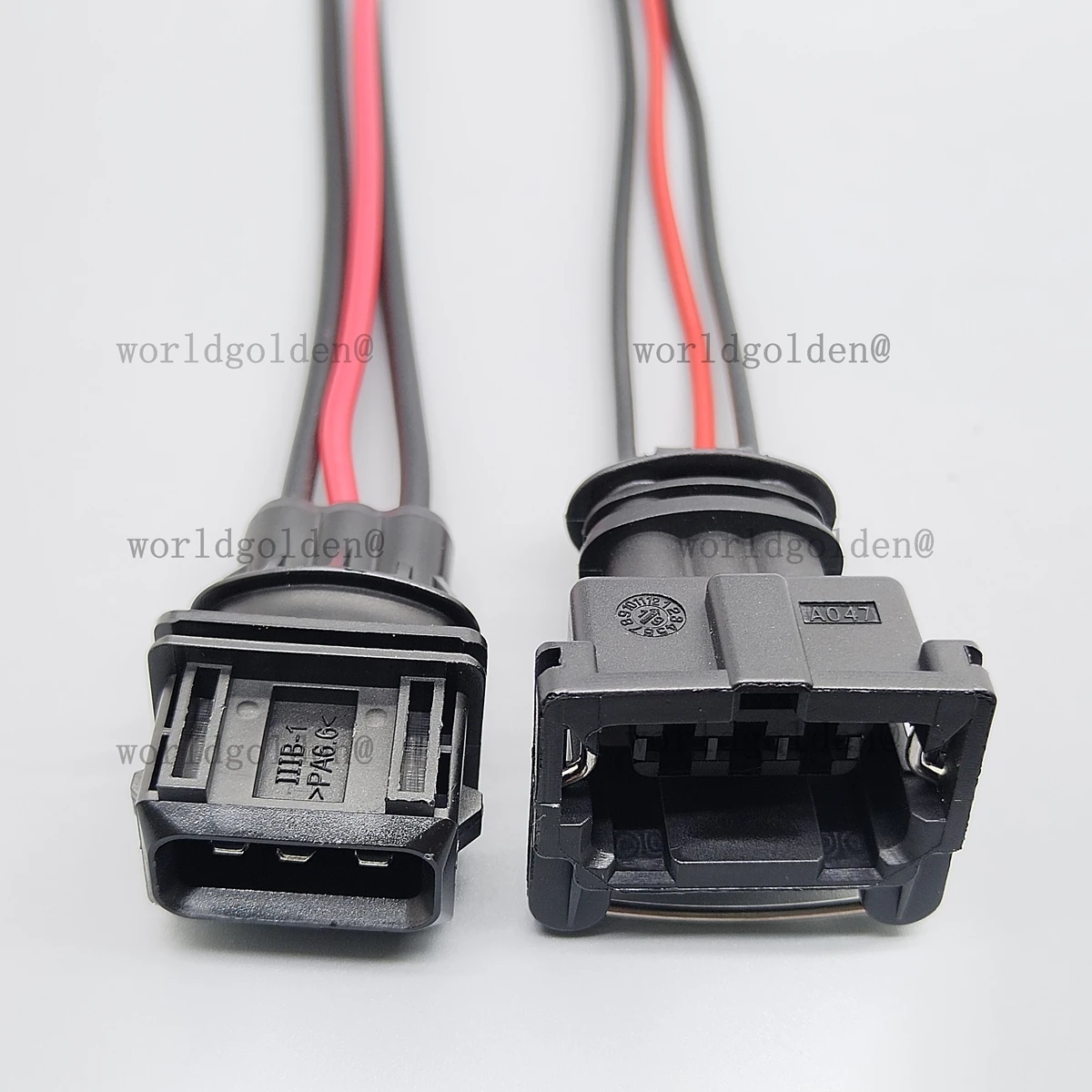 1-962581-1 282191-1 Black 3Pin Pre-cabled Plug for Universal Vehicles Assemble Car Outer Wiring Harness