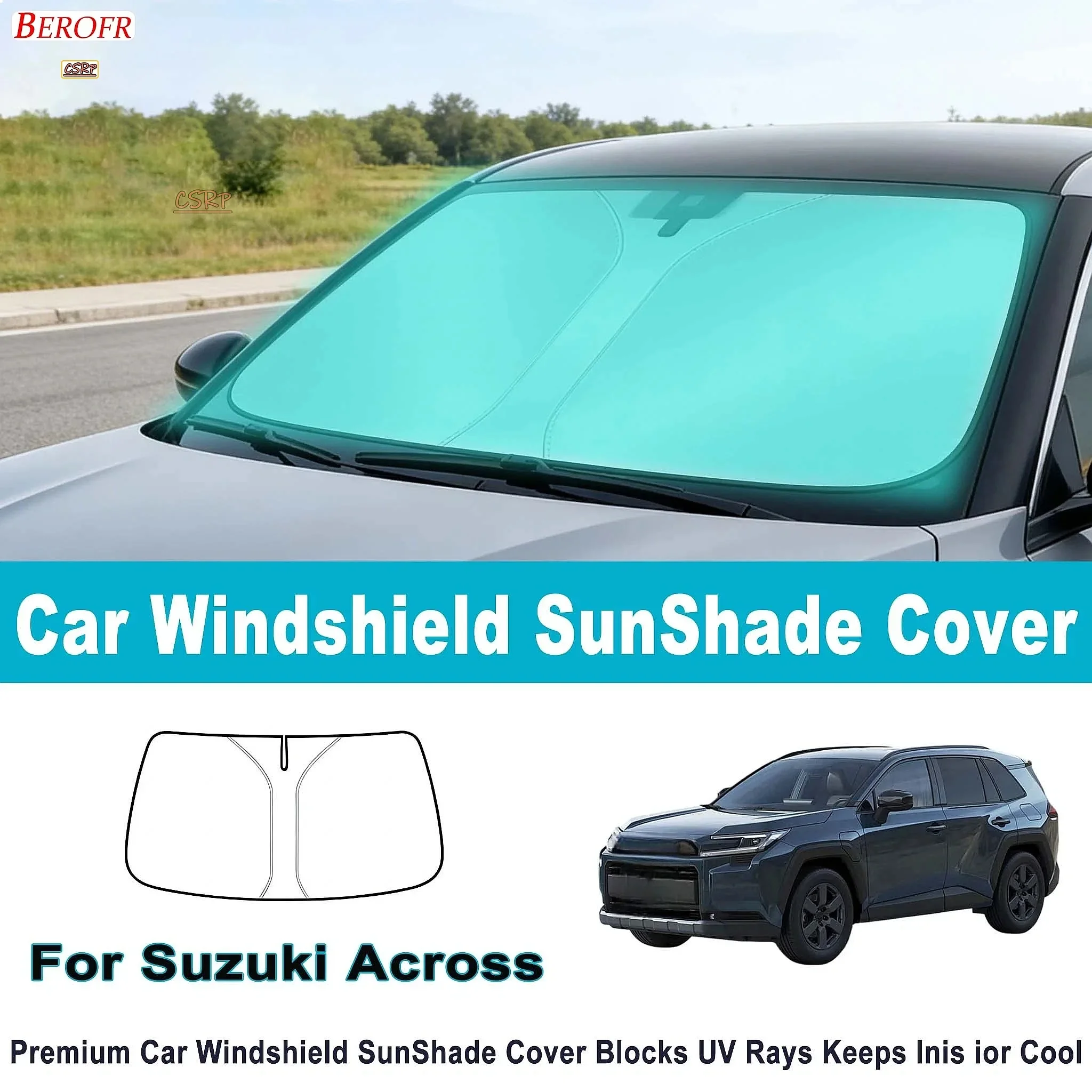 For Suzuki Across Car Windshield Sunshade Cover Front Window Sun Shade Heat Insulation Summer Auto Accessories