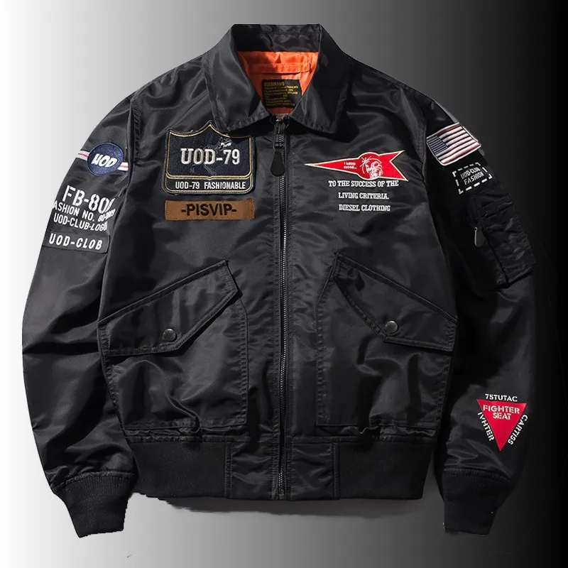 Men's Spring Vintage Jacket Air Force Streetwear Outwear Coats New Male Autumn Fashion Outdoor Oversize Bomber Jakcets