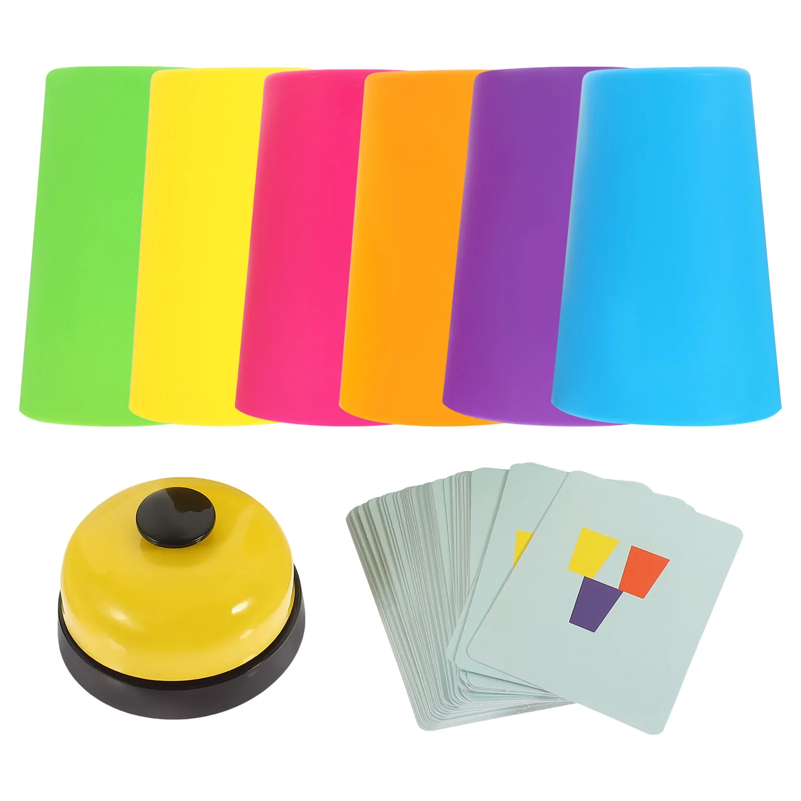 1Set Quick Stacking Cups Educational Reaction Training Game for Kids Early Learning Parent Child Plaything Lightweight Portable