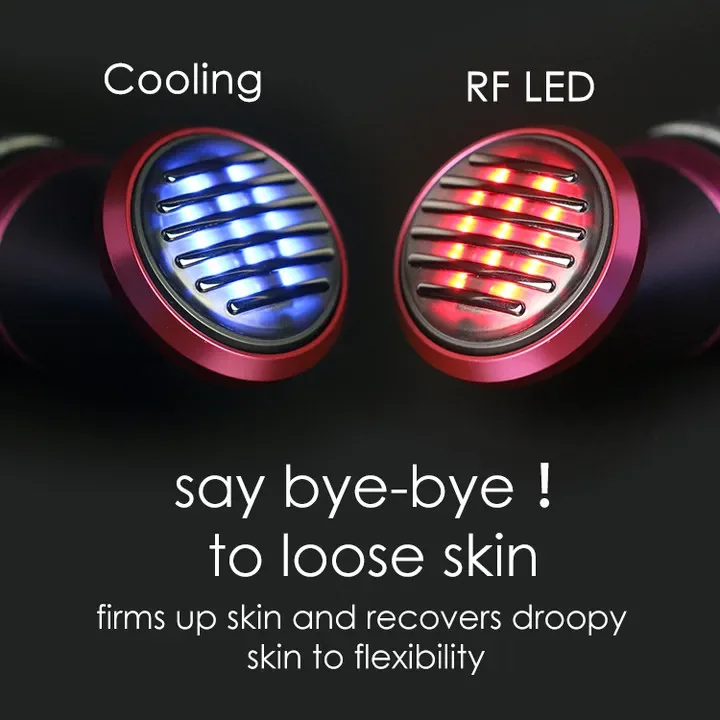 Wholesale Electric   Massager for Face and Neck Lifting Hot & Cold Rf Ems Led  Device Facial Massager