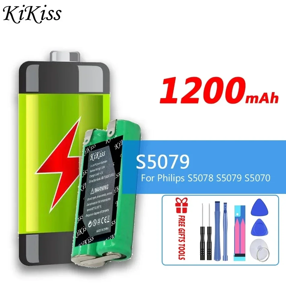 Battery 1200mAh For Philips S5078 S5079 S5070 S5081 5082 5090 S560 S561 Electric Shaver Bateria