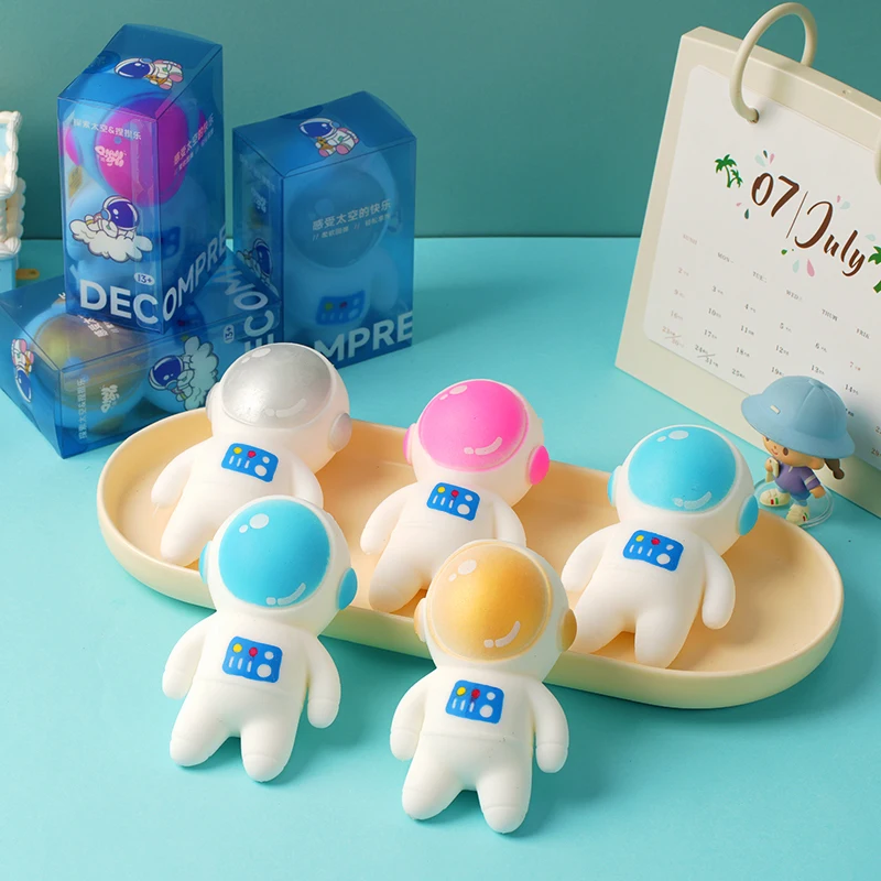 2026 New Astronaut Spaceman Squishy Squeeze Fidget Stress Ball Anti-Stress Anxiety Relief Calming Sensory Decompression Toy