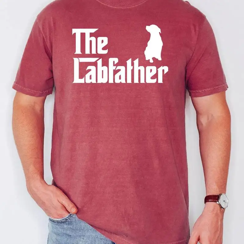 

The Labfather T Shirt Dog Dad Animal Lover Gift Lab Daddy S For Man Owner Men