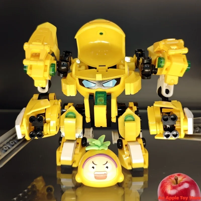 

Fruity Robo Pineapple Slasher Mecha Orange Battle Toys Birthday Gifts Assembly Model Figure Action Figures