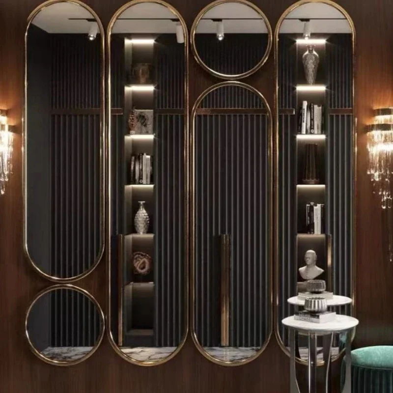 Full Length Decorative Mirrors Large Shower Table Custom RDecorative Mirrors Light Makeup Spiegel Specchio Home Decor WN50DM