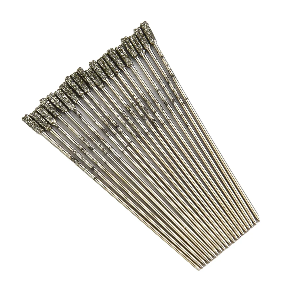 

Drilling Machine Lapidary Drill Bits Jade Jewelry Agate Diamond Drill Bit 20PCS Small Bench Drill Drilling Hole