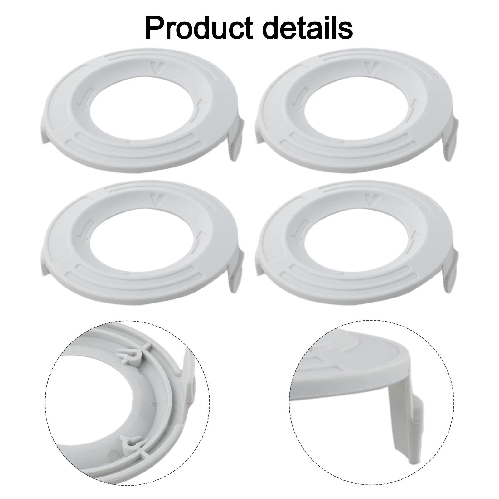 4pcs Trimmer Spool Cap for Bosch For FSE52 FSA57 FSA30 C3-2 Thread Head Supporting Consistent Spool Housing Functionality
