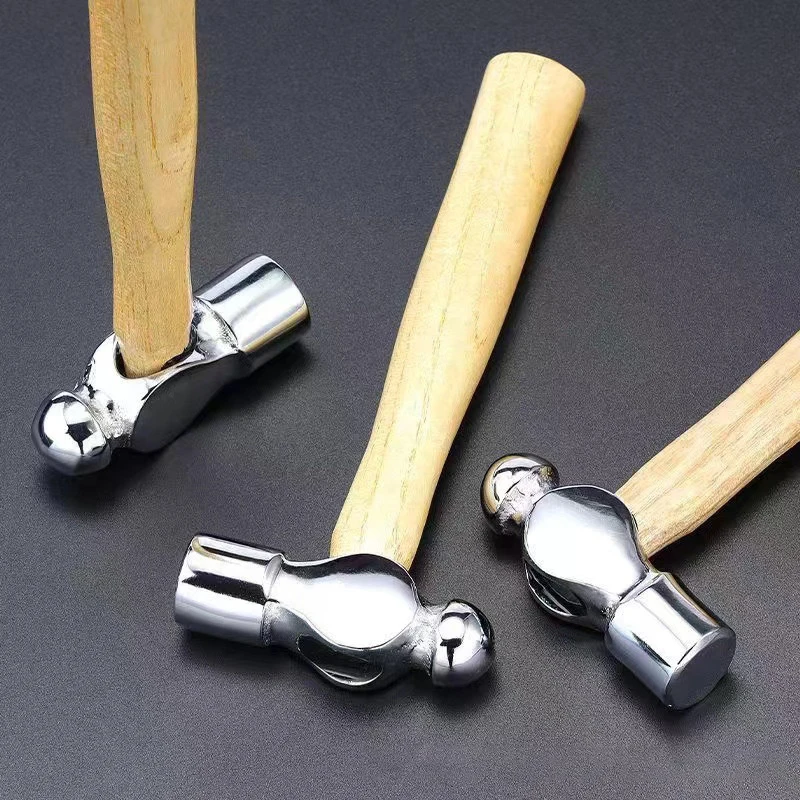Mini Hammer Smashing Walnut Round Head Wooden Handle Hammer Car Escape Tool Hand Hammer Multi Function Mini Hammer