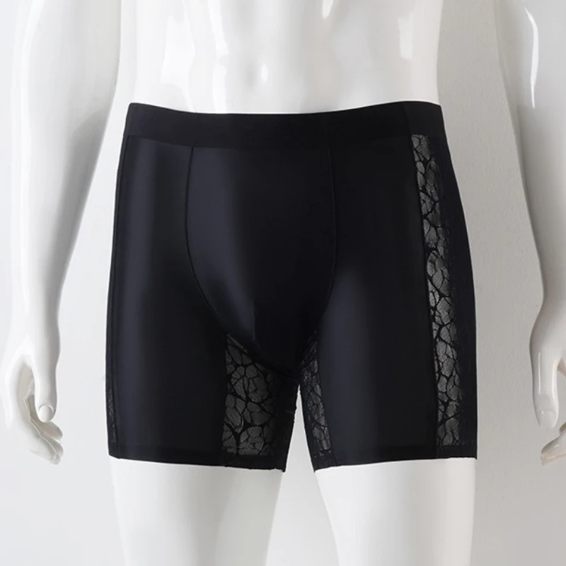 

Мужские боксеры на плоской подошве 10А, антибактериальные трусы с цветком камелии и ароматом дыхания, сексуальное нижнее белье, жаккардовые трусы, мужские шорты, U-образная выпуклая сумка