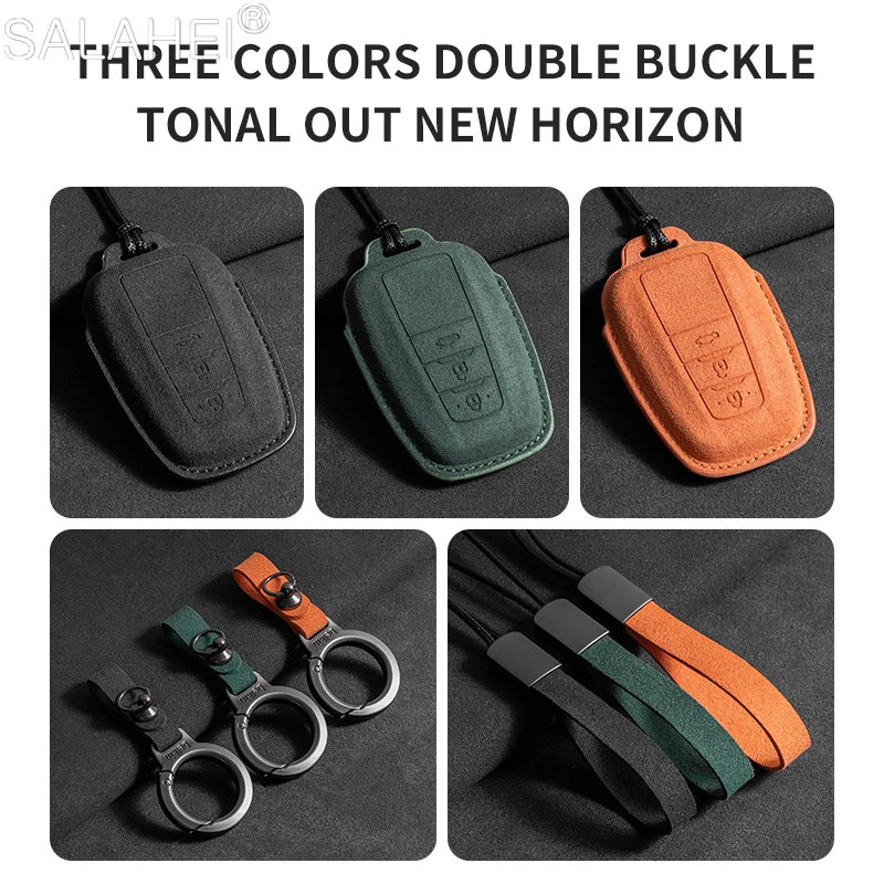 Car Key Case Interior Accessories For Toyota Land Cruiser 200 300 Prado Crown TLK 200 Yaris Cross Hilux Innova Fortuner Camry 55