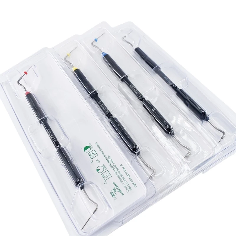 TJDent 1pcs Dental Endodontic Hand Plugger Fill Tools NITI Tip Buchanan Gutta Percha Plugger Endo Root Canal Filler Instruments