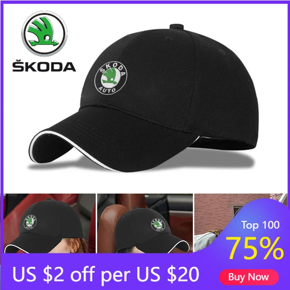 

Car Sticker 2025 New New Baseball Caps Outdoor Summer Sports Hat Embroidered Men Women Baseball Cap For Skoda Octavia Rapid Fabi