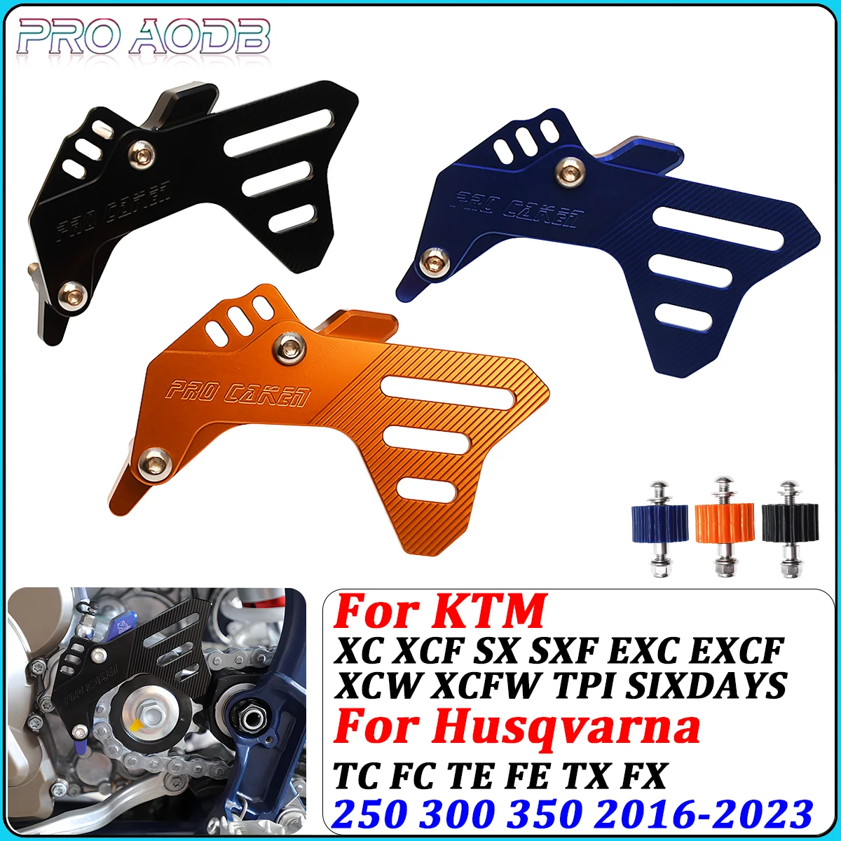 

Motorcycle CNC Sprocket Cover Case Saver Guard Protector For KTM XC XCF SX SXF EXC EXCF XCW XCFW 250 300 350 Dirt Pit Bike