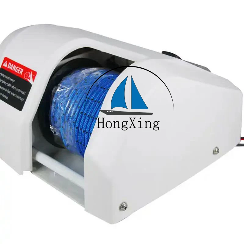

Electric Anchor Drum Winch For Boat Power 12v/24v Motor 600W Rope Size 5-6mm