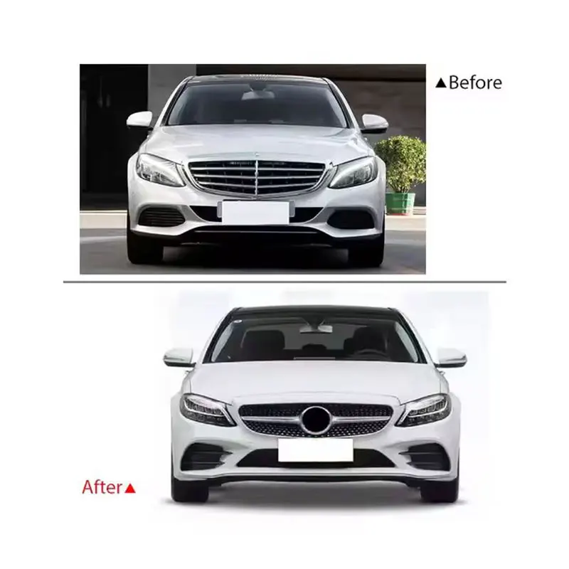 W205 Sedan upgrade C63 AMG look bodykit bumper for Mercedes Benz C Class W205 2014 2015 2016 2017 2018 C180 C200 C250 C260 C300