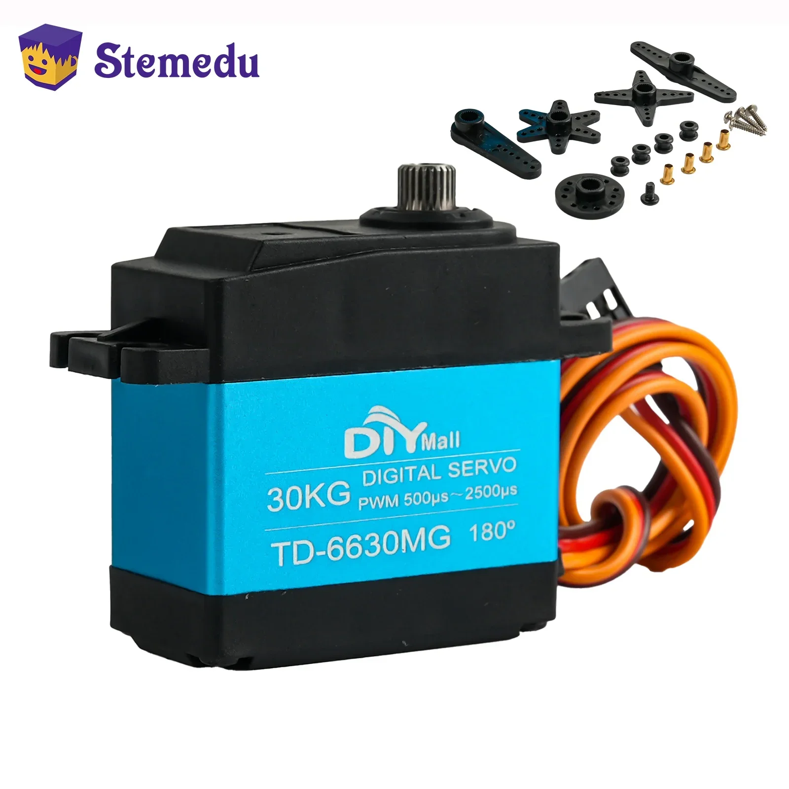 Waterproof Servos Motor 30KG High Speed Metal Gear Digital Servo 180/270 Degree for 1/8 1/10 Scale Baja RC Cars Crawler Airplane