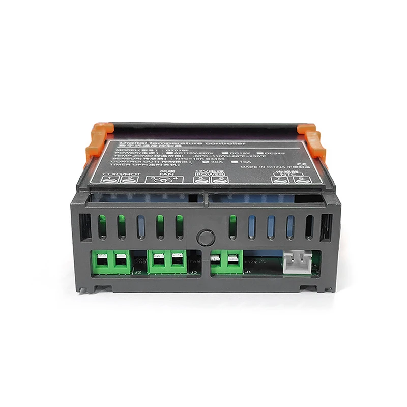 เทอร์โมดิจิตอล LED 12โวลต์24โวลต์สำหรับเครื่องควบคุมอุณหภูมิเครื่องควบคุมอุณหภูมิรีเลย์ระบายความร้อนด้วยสัญญาณเตือนอุณหภูมิ
