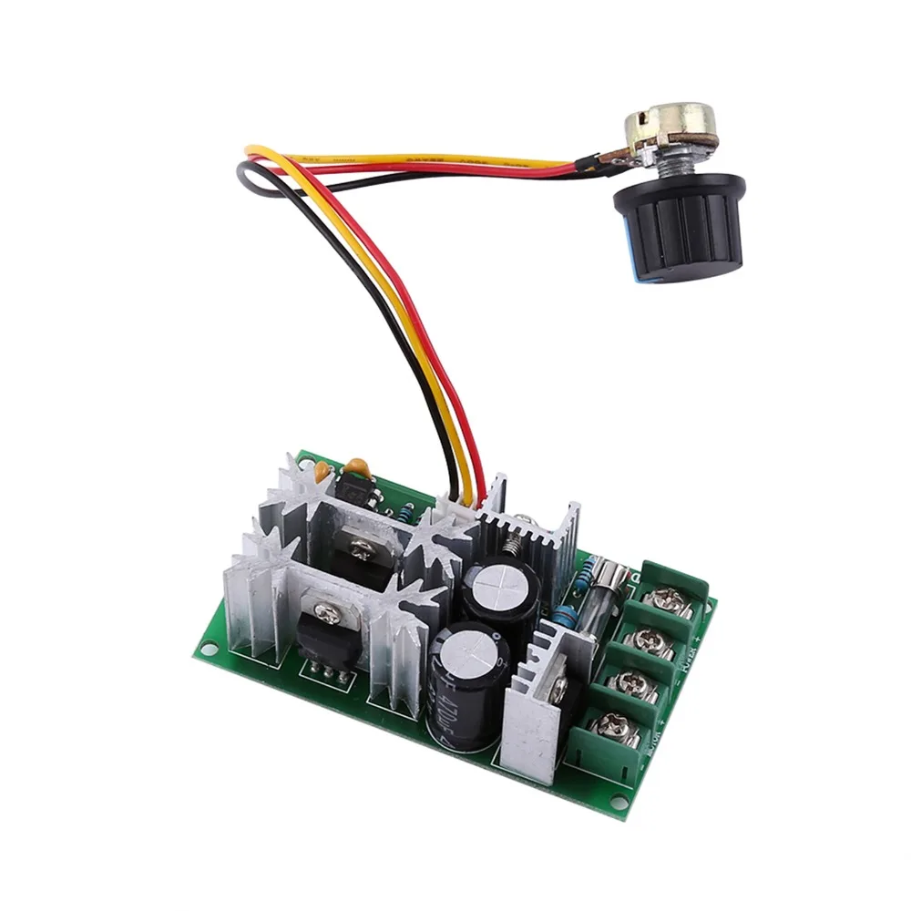 20A PWM Motor Speed Controller 1200W Max PWM Control Motor Speed Regulator 10-60V DC High Power DC Motor Driver Module